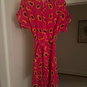 Corey Lynn Calter Pink and Orange Dress